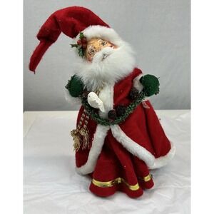 Annalee 9" Classic Santa with Garland and Dove Christmas 2004